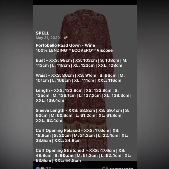 Spell & the Gypsy Portobello Gown Dress size XS New with Tags - Picture 13 of 14